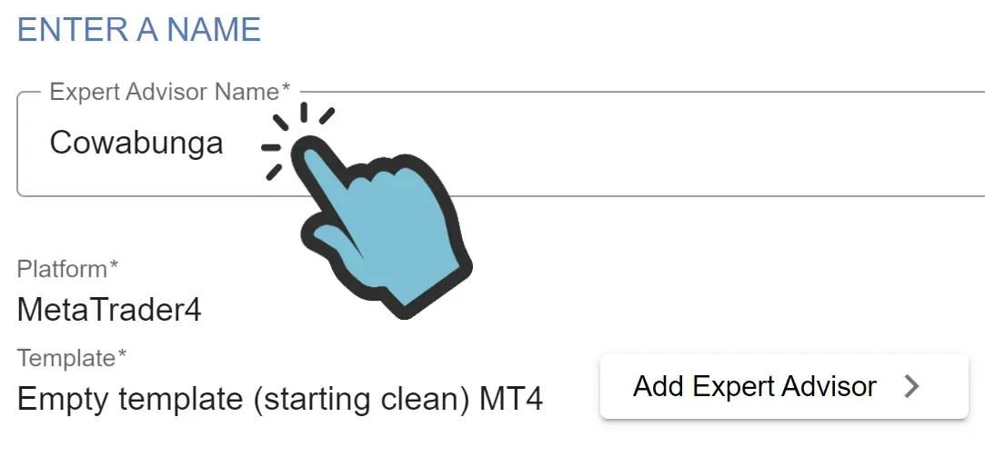 name and create your EA